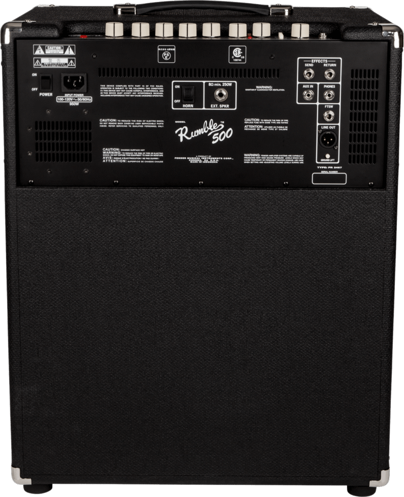 Fender Rumble™ 500 Bass Amp - Rear