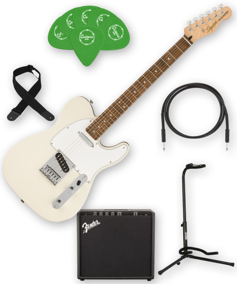 Squier Affinity Telecaster Bundle (Olympic White) AVAILABLE IN STORE ONLY