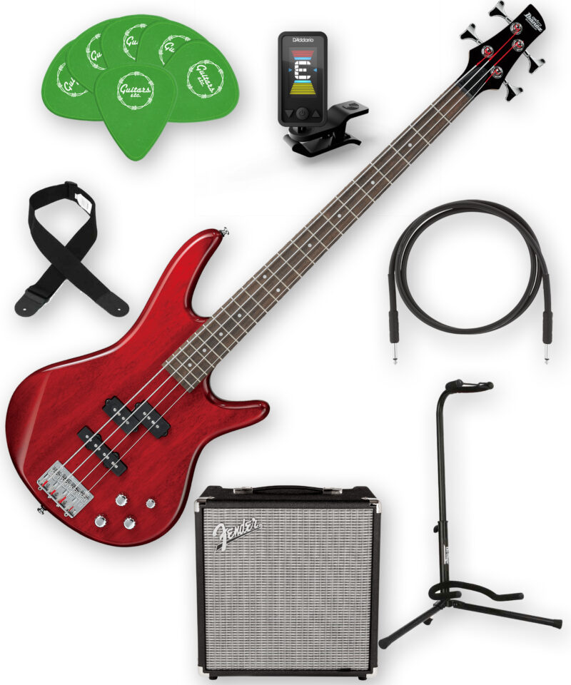 Ibanez Gio GSR200TR Bundle (Trans Red) AVAILABLE IN STORE ONLY