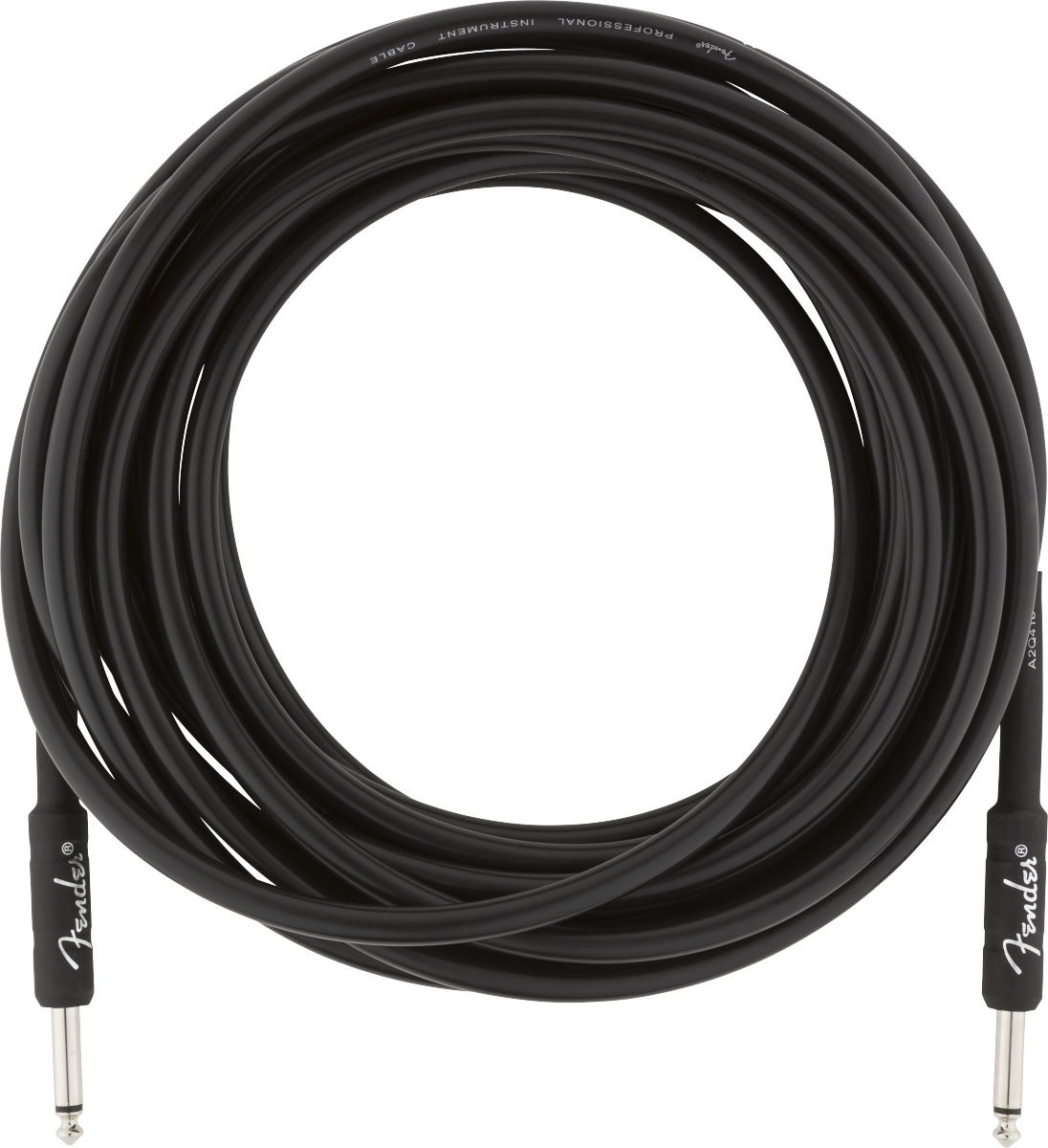 Fender PRO 25' Instrument Cable Black - Straight/Straight - Image 2