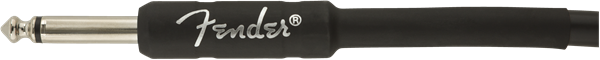 Fender PRO 18.6' Instrument Cable Black - Angle/Straight - Image 4