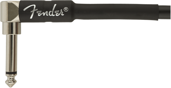 Fender PRO 18.6' Instrument Cable Black - Angle/Straight - Image 3