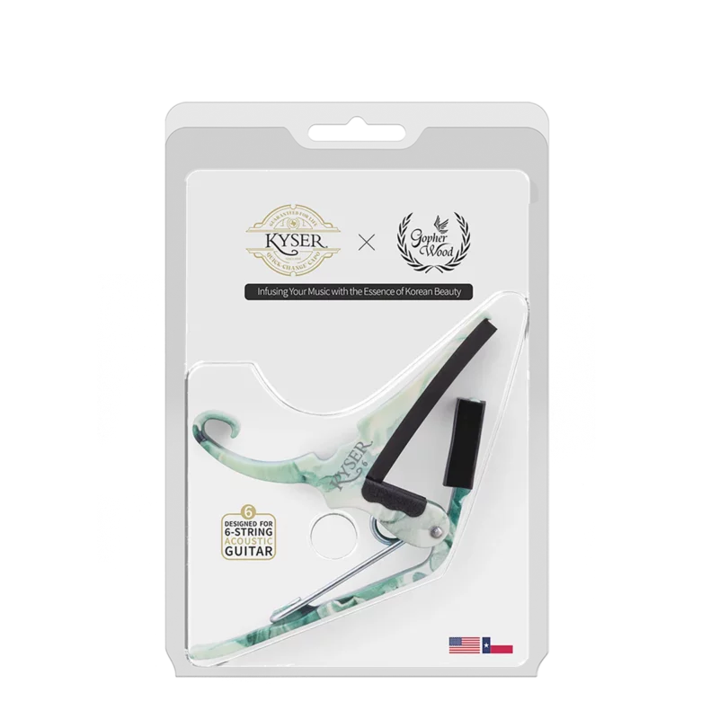 Kyser x Gopherwood Quick-Change Acoustic Guitar Capo